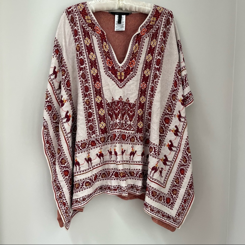 BCBG Patterned Sweater Tunic